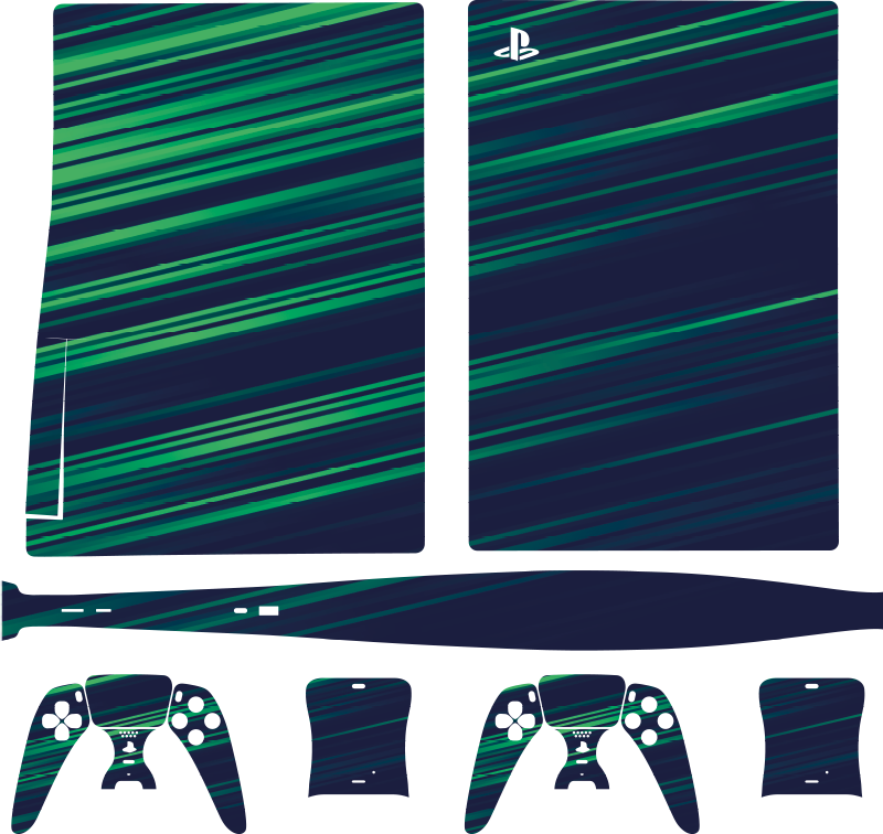 贴纸  Ps4 条纹游戏保护套 - TenStickers