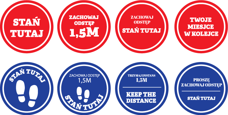 Naklejka na ścianę Covid-19 wielopak cicrle - TenStickers