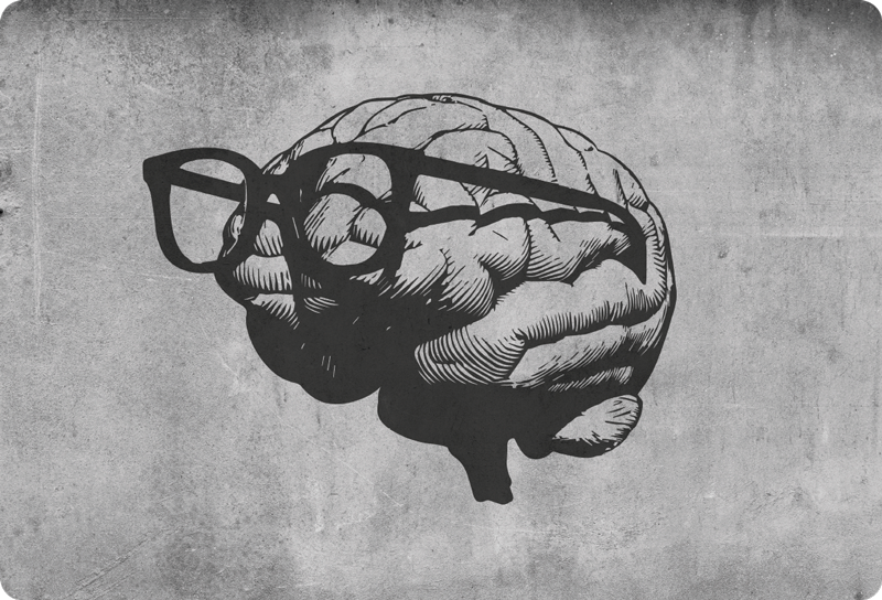 Autocolante para PC Cérebro intelectual - TenStickers