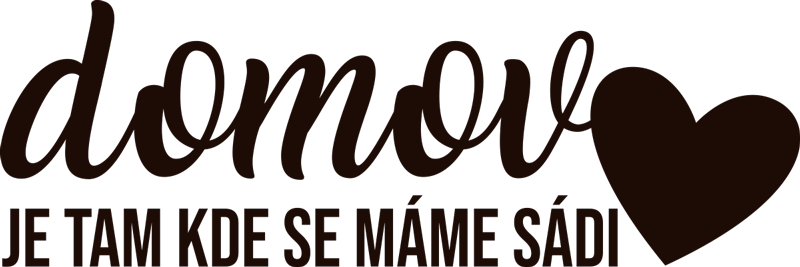 Citovat love home cz domácí text nástěnná samolepka - TenStickers