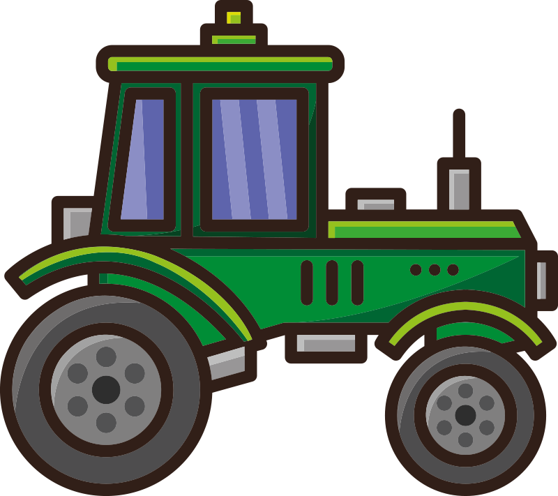 Autocolantes decorativos de ilustrações Trator 3d john deere - TenStickers