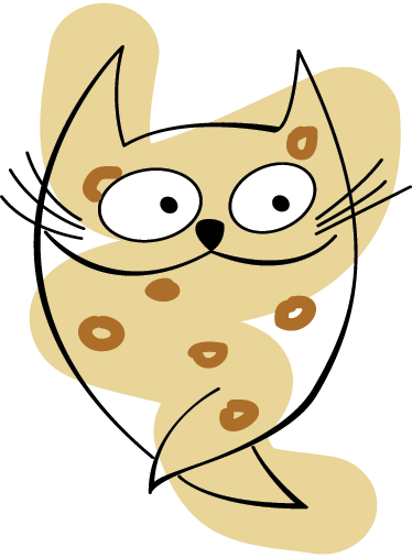 孩子们猫中风圈墙贴 - TenStickers