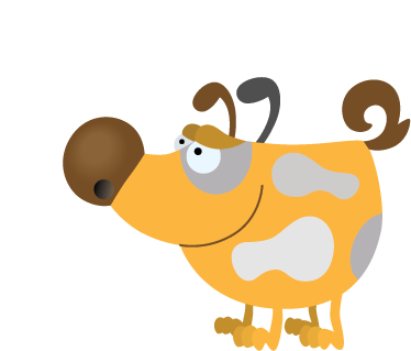 Kids Moon Dog Wall Sticker - TenStickers