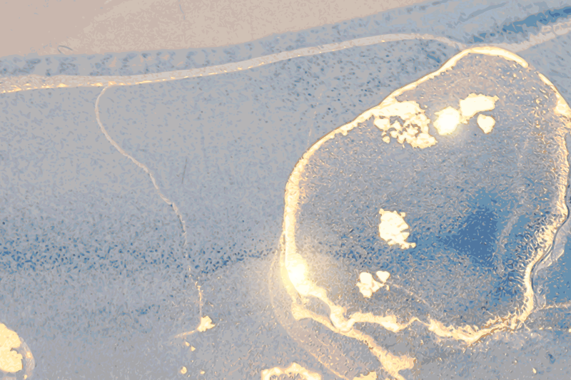 Laptop Aufkleber Blauer und goldener marmor - TenStickers