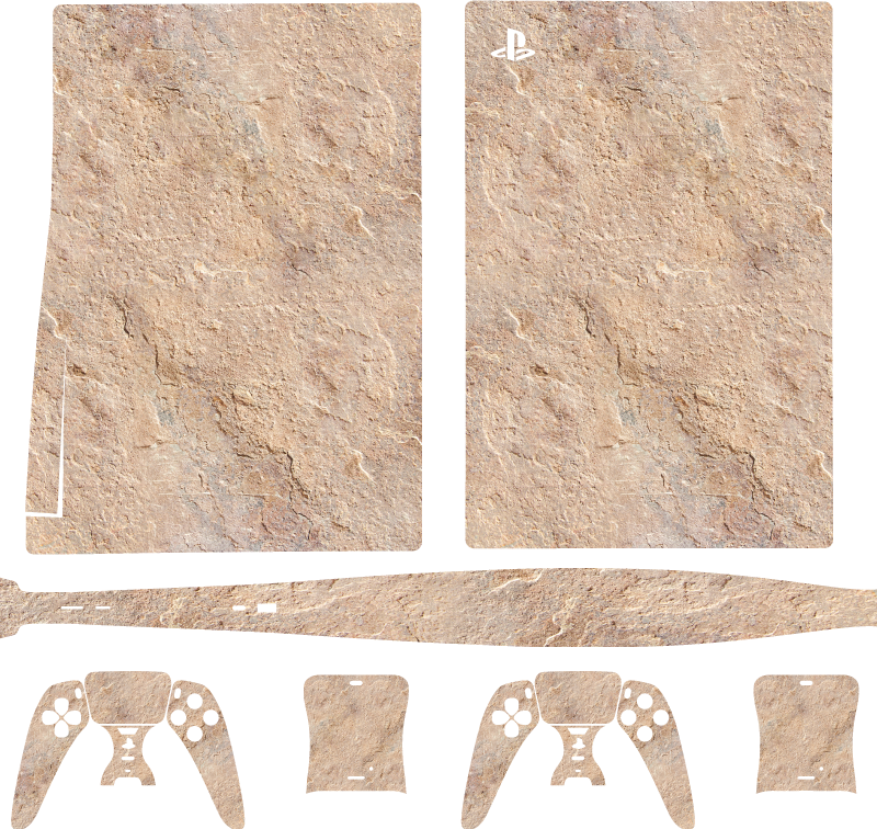 Autocolante Skin para PS5 Rocha resistida - TenStickers