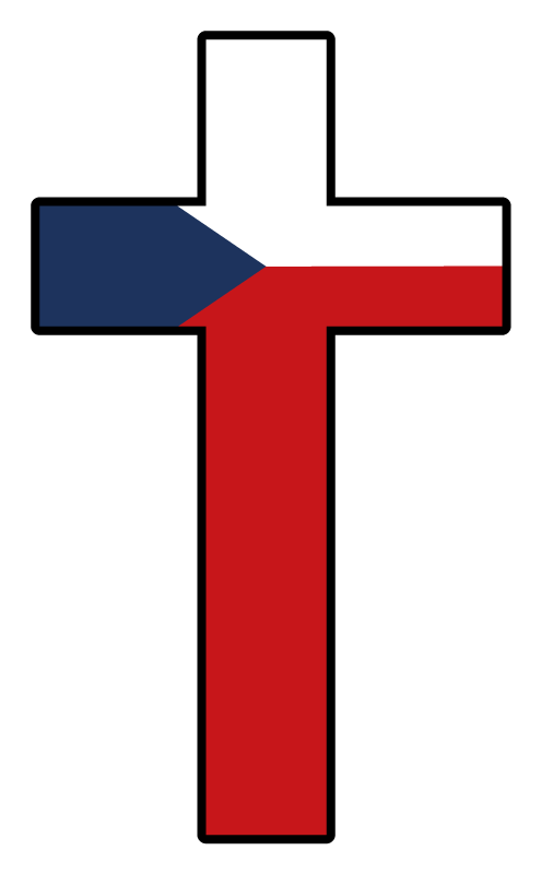 český křížový vinylový obtisk - TenStickers