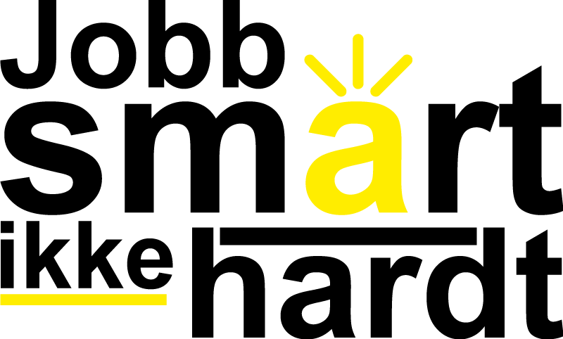 Arbeid smart ikke hardt wallstickers sitat - Tenstickers