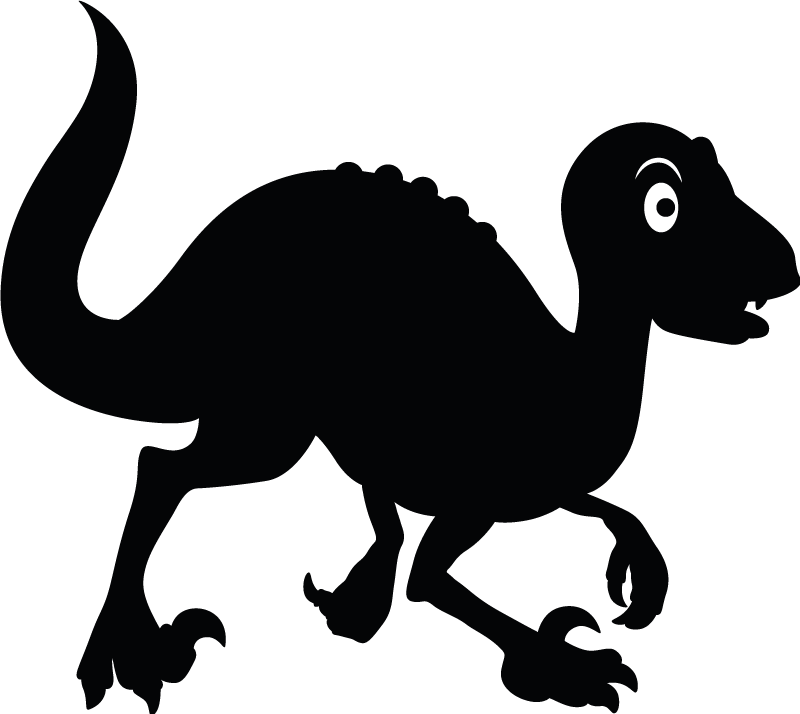 Dinozaver hitri tat dinozaver stenska nalepka - TenStickers