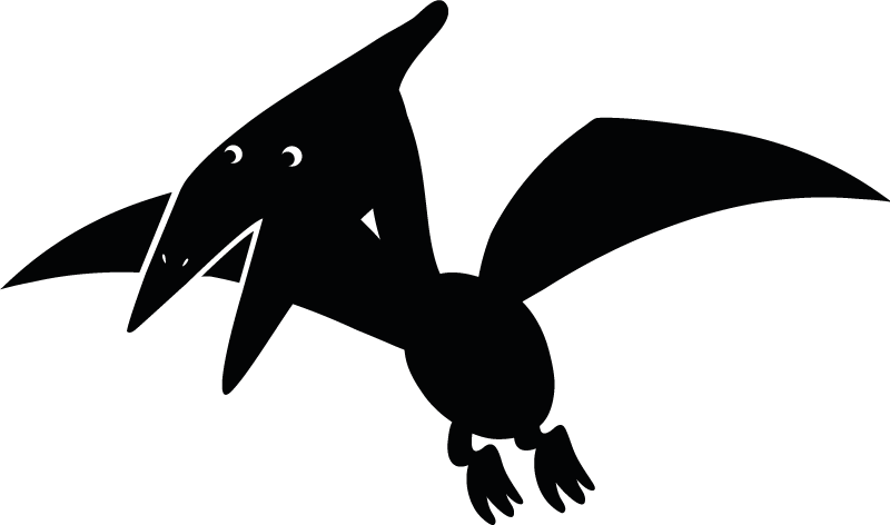 Nordic dino pterodactyl  dinosaur wall sticker - TenStickers