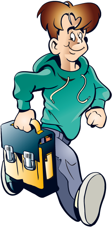 Off to School Decorative Sticker - TenStickers