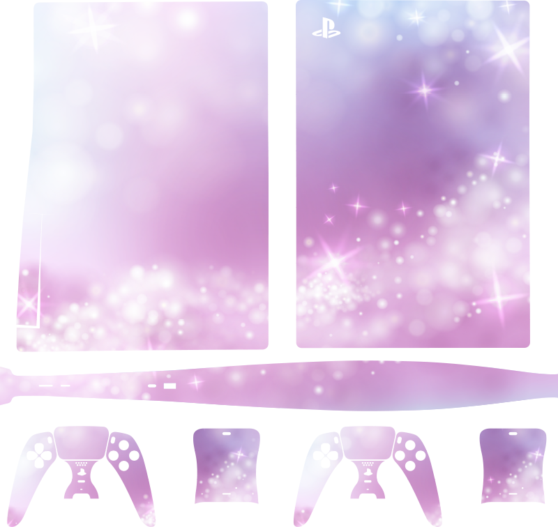 Bright and sparkly skin PS5 sticker - TenStickers
