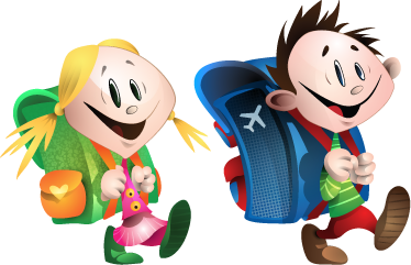 Young Students Wall Sticker - TenStickers