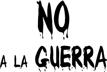 Vinilo decorativo no a la guerra - TenVinilo