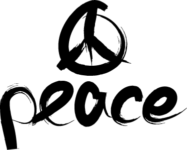 平和のロゴの壁のステッカー Tenstickers