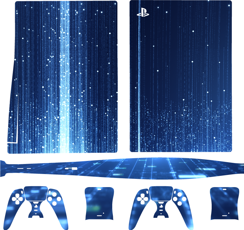 Naklejka na ps5 Niebieska  - TenStickers