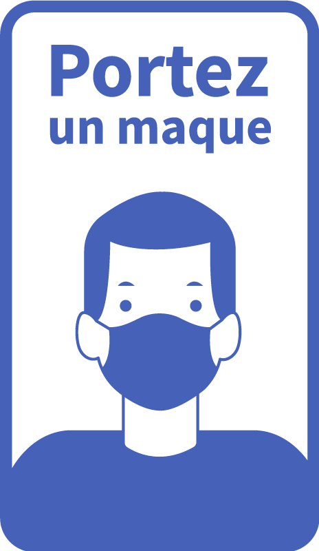 Sticker Porter un masque facial - TenStickers