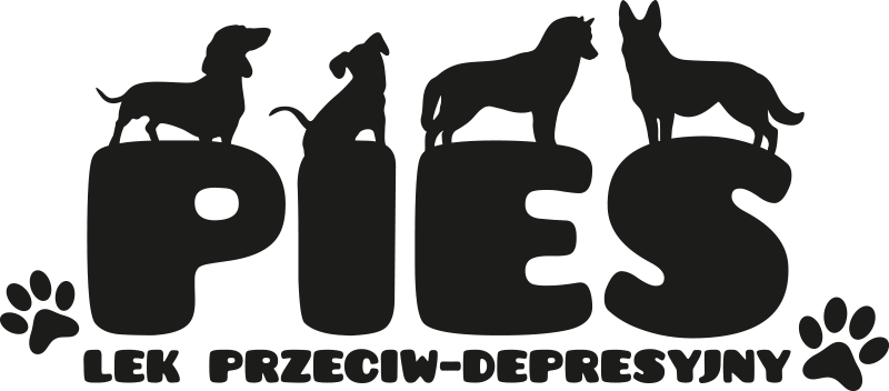 Naklejka ścienna polskie napisy Pies na  - TenStickers