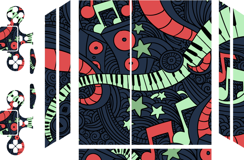 動物 シール 音楽にインスパイアされたアート作品 - TENSTICKERS