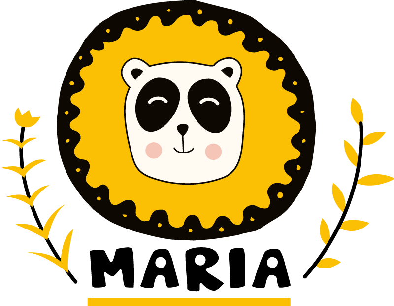 Nordiske panda planter personlig dyremerking - Tenstickers
