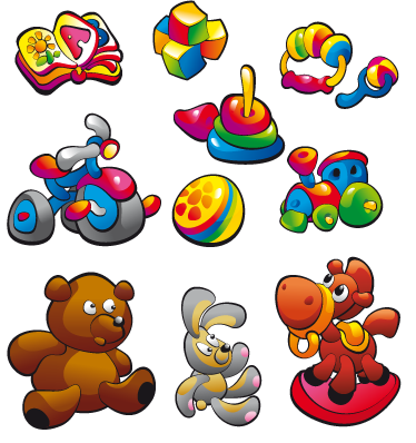 Toy Collection Kids Stickers - TenStickers