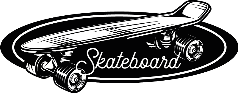 SKATEBOARD Con Disegno Scritte Per Ragazzi/e Lunghezza 70cm Divertirsi con Sport