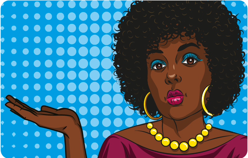 Pegatina para portátil retrato de mujer estilosa - TenVinilo