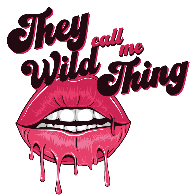 Autocolante para frigorífico citação gráfica de lábios - TenStickers