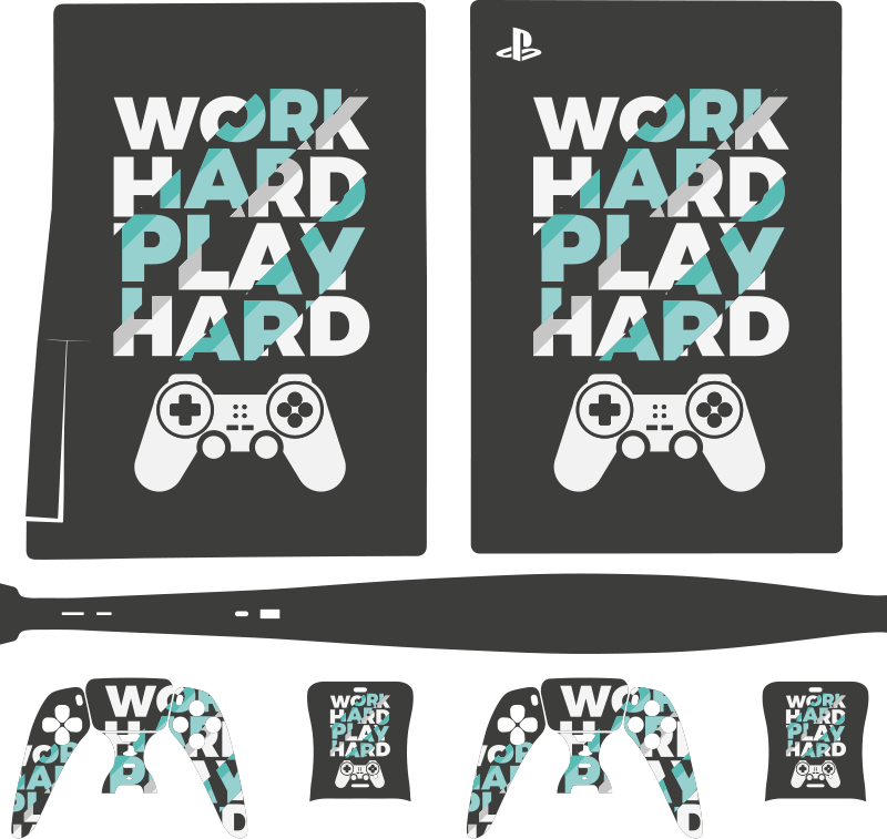 Sert ps5 vinil çıkartmaları oyna - TenStickers