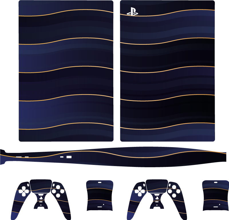 추상적 인 3d 텍스처 패턴 ps5 스티커 - TenStickers