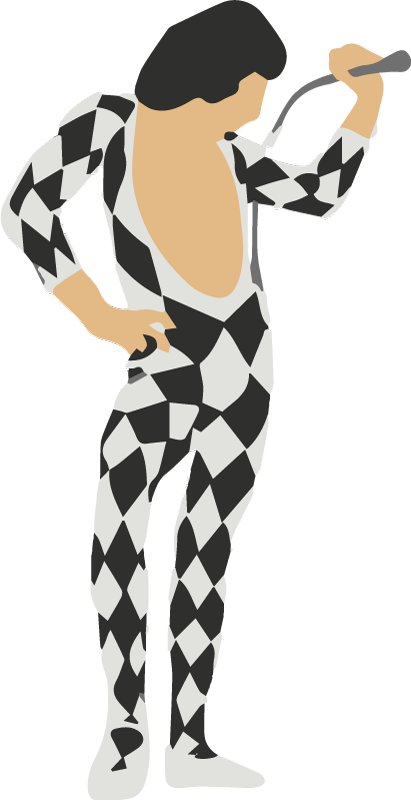 Singer in awesome suit laptop skin decal - TenStickers