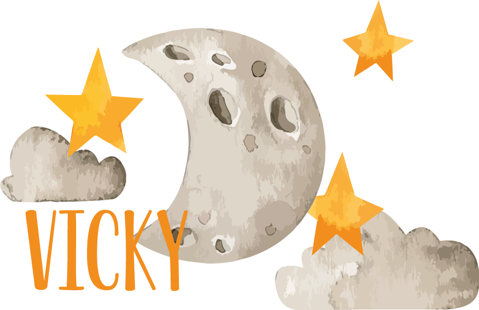 Personalised moon laptop skins - TenStickers