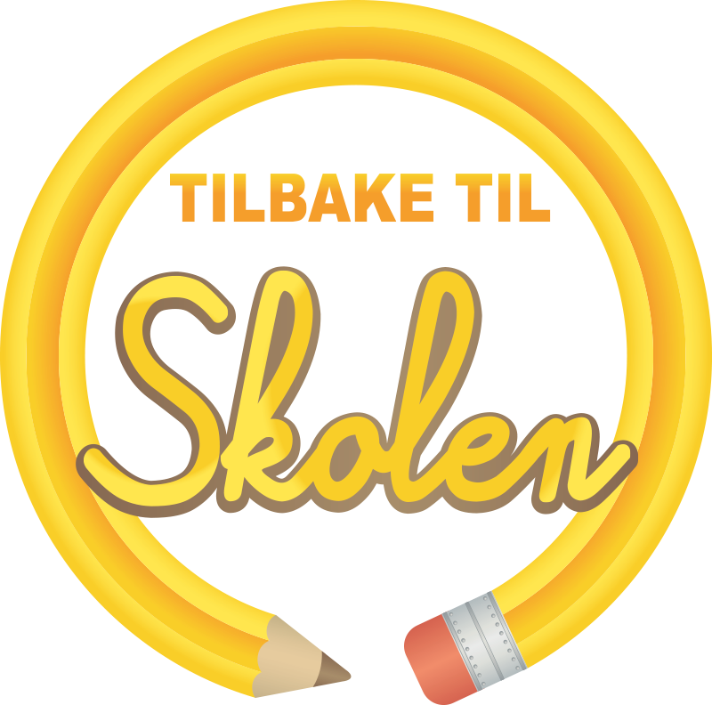 Tilbake til skolen med blyant butikkvindueskilt - Tenstickers