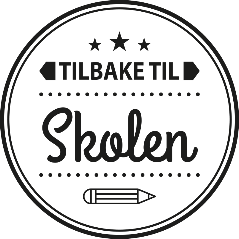 Elegant tilbake til skolen butikkvindu klistremerke - Tenstickers