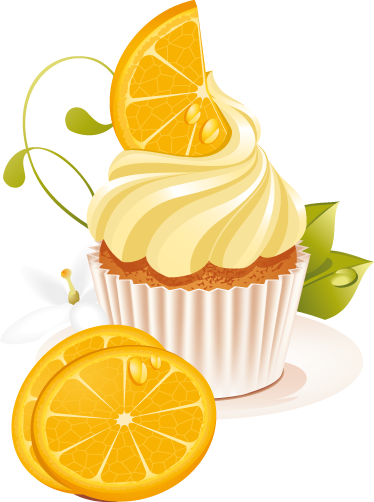 Sticker dessert à l'orange - TenStickers