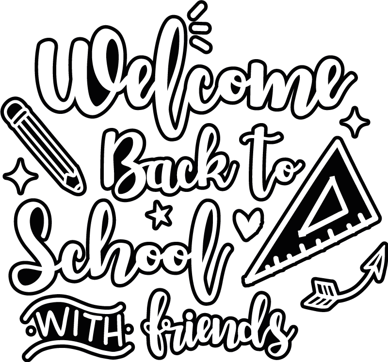 Laptop Aufkleber Motivationszitat für den schulanfang - TenStickers