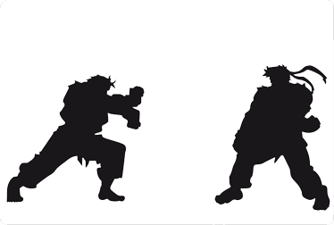 Vinilo decorativo Street Fighter para Mac - TenVinilo