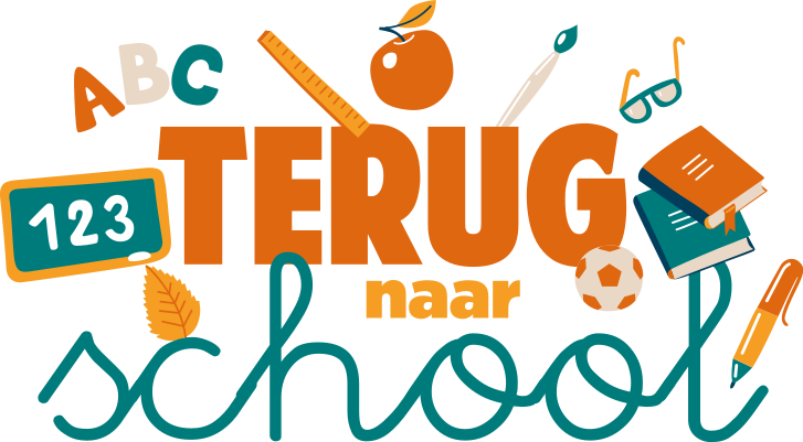 Etalage stickers Terug naar school symbolen abc - TenStickers