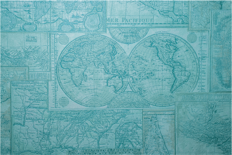 Laptop Aufkleber Runde erde vintage - TenStickers