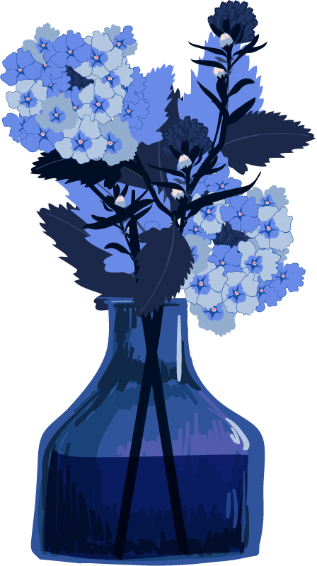 αυτοκόλλητο σε μπλε δοχείο - TenStickers