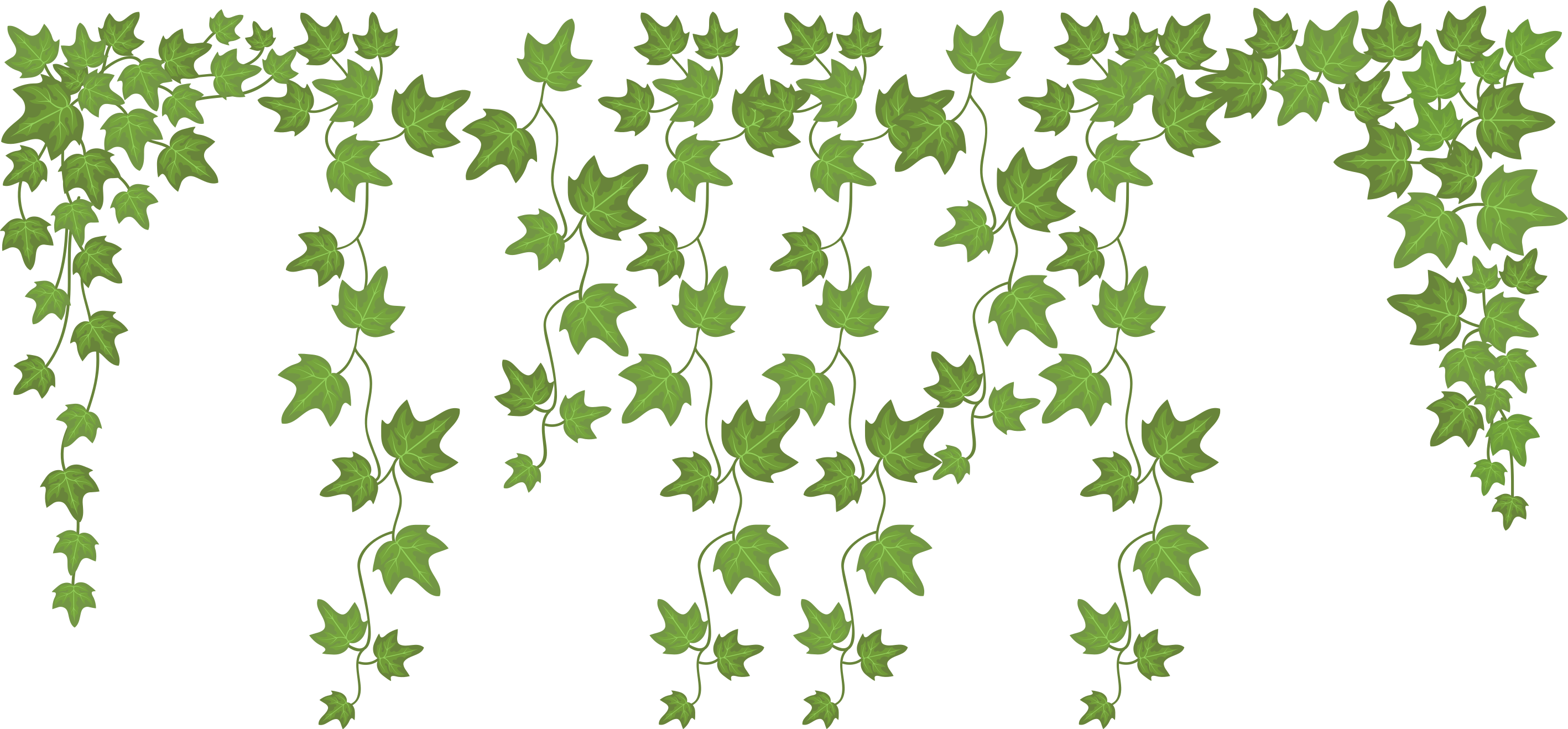 Variety of leaves plant decals - TenStickers