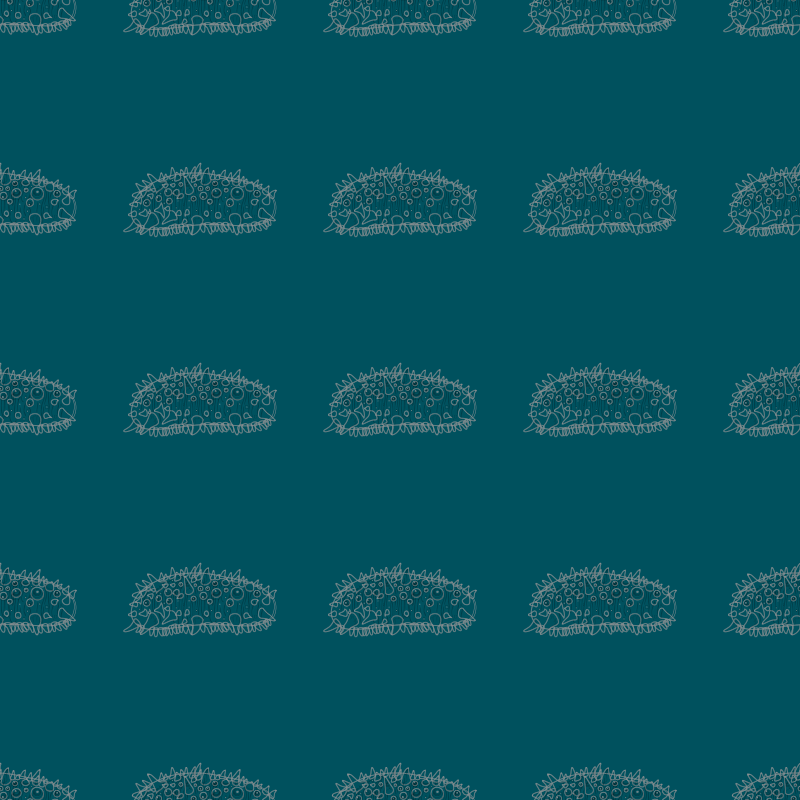 θαλασσινό αγγούρι σε νερό έπιπλα decal - TenStickers