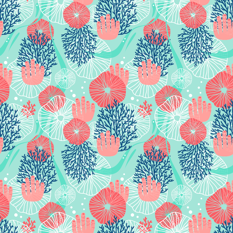 Autocolantes para móveis Coral no mar - TenStickers