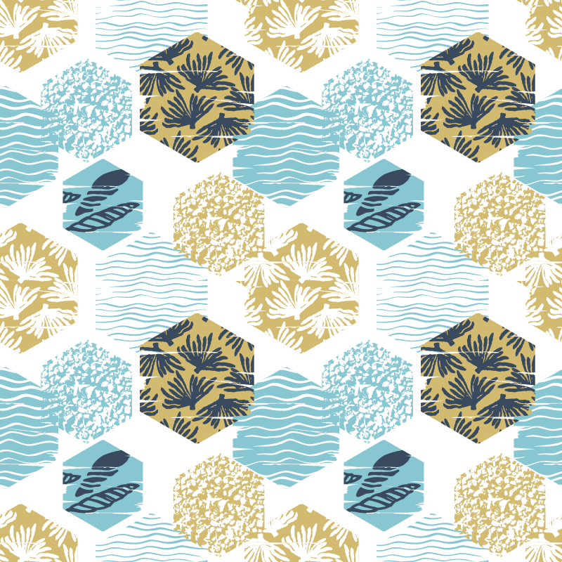 Autocolantes para móveis Fundo do mar muito elegante - TenStickers