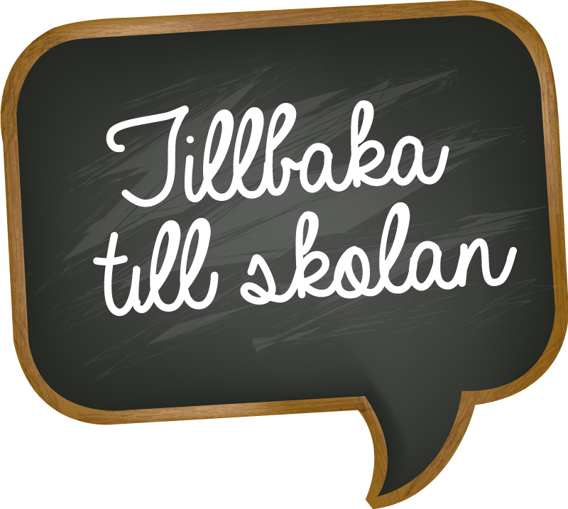 Vintage tillbaka till skolan skyltfönster klistermärke - Tenstickers