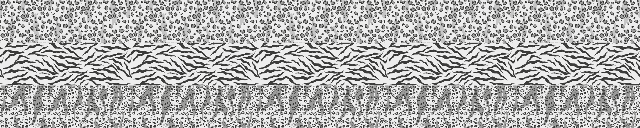 Tre forskellige dyremønstre klistermærke - TenStickers