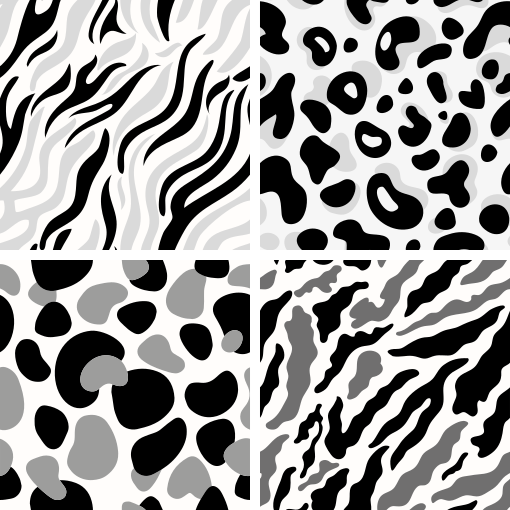 Vinilo pared Cuarteto de diseño - TenVinilo