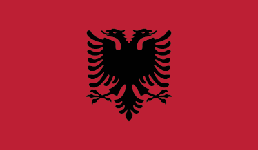 Adesivo Bandiera Albania U24 - 8x5 Cm, Resistente UV, Per Auto, Valigie, Superfici Lisce, Brillante E Durevole