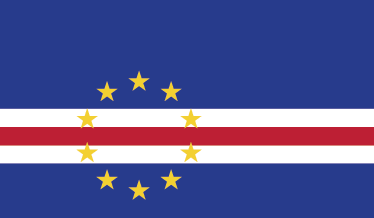 Autocollant mural drapeau Cap Vert - TenStickers