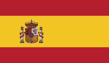 Pegatina de Bandera España con Escudo