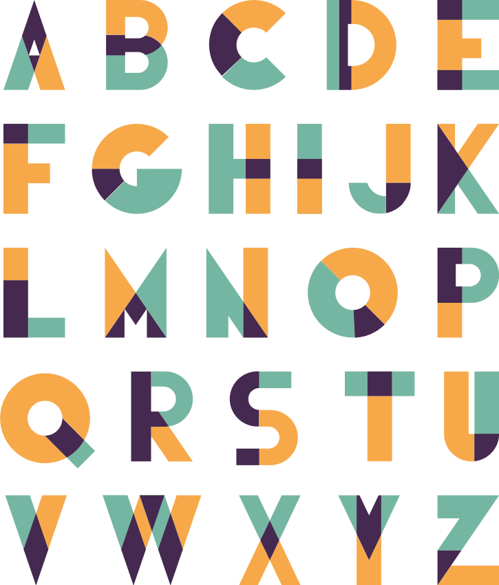 Vinis decorativos urbanos Alfabeto retro urbano dos anos 70 - TenStickers